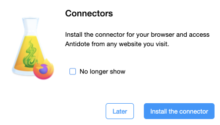 Install the connector