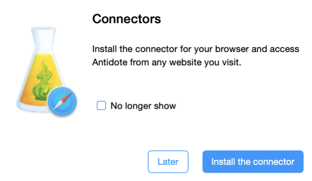 Install the connector